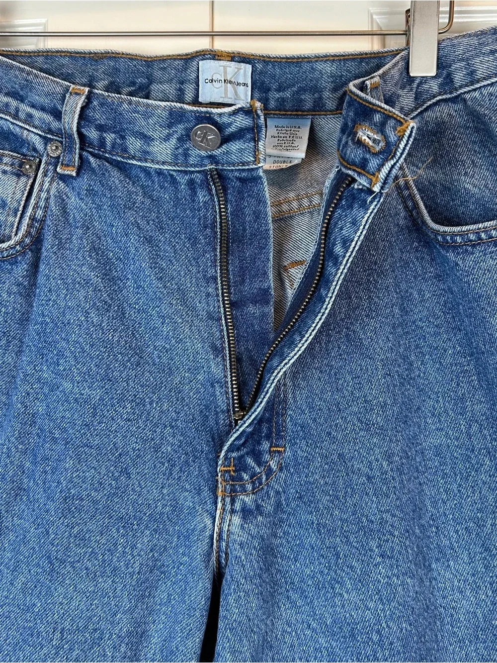 Vintage 90s Calvin Klein Stonewash Straight Leg Jeans